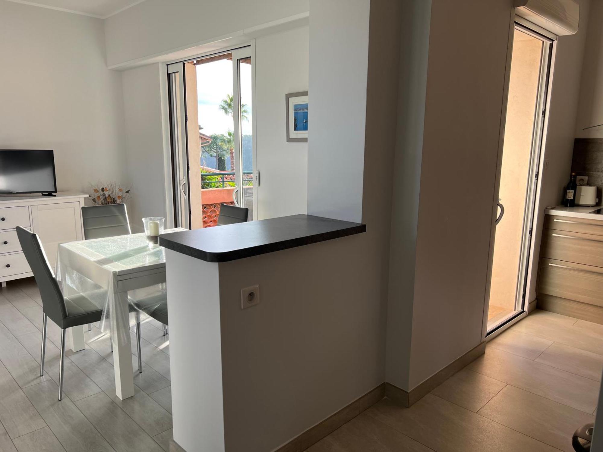 Agreable 3 Pieces Climatise Avec Vue Mer Et Parking Villefranche-sur-Mer Kültér fotó