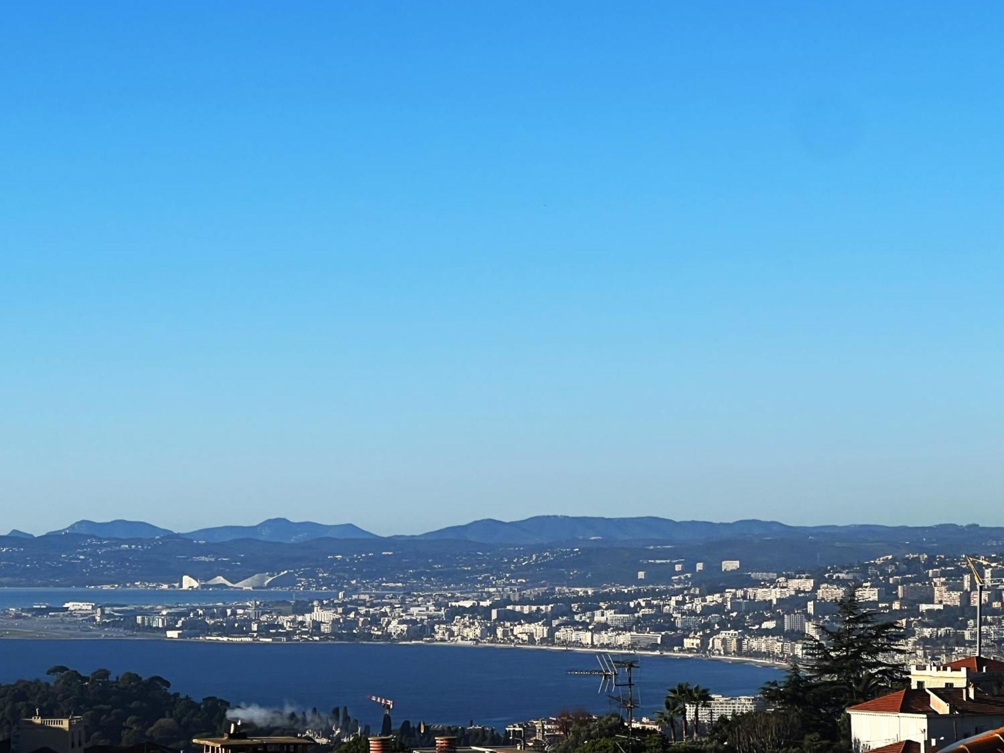 Agreable 3 Pieces Climatise Avec Vue Mer Et Parking Villefranche-sur-Mer Kültér fotó